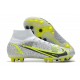 Nike Mercurial Superfly 8 Elite AG Bianco Nero Metallic Argento Volt