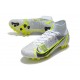 Nike Mercurial Superfly 8 Elite AG Bianco Nero Metallic Argento Volt