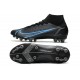 Nike Mercurial Superfly 8 Elite AG Nuovo Nero Grigio Ferro