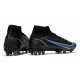 Nike Mercurial Superfly 8 Elite AG Nuovo Nero Grigio Ferro