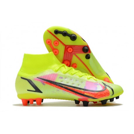 Nike Mercurial Superfly 8 Elite AG Nuovo Volt Cremisi Vivace Nero