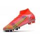 Nike Mercurial Superfly 8 Elite AG Nuovo Cremisi Vivace Argento Metallico