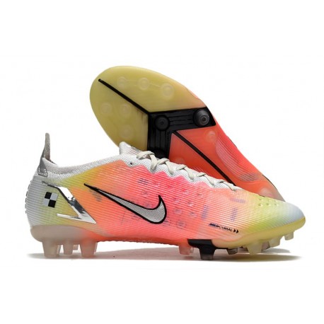 Nike Mercurial Vapor XIV Elite AG Pro Bianco Argento Metallico Platino Puro