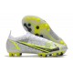 Nike Mercurial Vapor XIV Elite AG Pro Bianco Nero Metallic Argento Volt