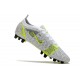 Nike Mercurial Vapor XIV Elite AG Pro Bianco Nero Metallic Argento Volt