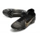 Nike Mercurial Superfly 8 Elite FG Nero Oro Metallico Argento