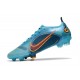 Nike Mercurial Vapor XIV Elite fg 2022 Blu Cloro Arancione Laser Marina