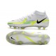 Scarpa Nike Phantom GT2 Elite DF FG Grigio Calcio Blu Marina Scuro