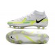 Scarpa Nike Phantom GT2 Elite DF FG Grigio Calcio Blu Marina Scuro