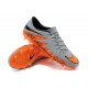 Scarpa da calcio Nike HyperVenom Phantom FG Uomo Nero Grigio Arancione