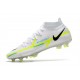 Scarpa Nike Phantom GT2 Elite DF FG Grigio Calcio Blu Marina Scuro