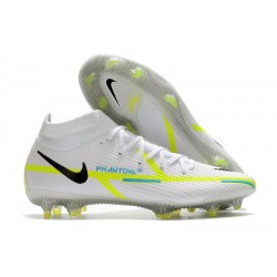 Scarpa Nike Phantom GT2 Elite DF FG Grigio Calcio Blu Marina Scuro