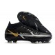 Scarpa Nike Phantom GT2 Elite DF FG Nero Metallic Grigio Scuro Oro Metallico