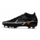 Scarpa Nike Phantom GT2 Elite DF FG Nero Metallic Grigio Scuro Oro Metallico