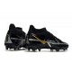 Scarpa Nike Phantom GT2 Elite DF FG Nero Metallic Grigio Scuro Oro Metallico