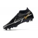 Scarpa Nike Phantom GT2 Elite DF FG Nero Metallic Grigio Scuro Oro Metallico