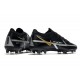 Nike Phantom GT 2 Elite FG Nero Metallic Grigio Scuro Oro Metallico