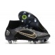 Nike Mercurial Superfly VIII Elite DF SG AC Nero Oro Metallico Argento Metallico