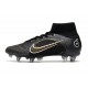 Nike Mercurial Superfly VIII Elite DF SG AC Nero Oro Metallico Argento Metallico