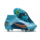 Nike Mercurial Superfly VIII Elite DF SG AC Blu Cloro Arancione Laser Marina