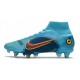 Nike Mercurial Superfly VIII Elite DF SG AC Blu Cloro Arancione Laser Marina