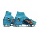 Nike Mercurial Superfly VIII Elite DF SG AC Blu Cloro Arancione Laser Marina