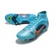 Nike Mercurial Superfly VIII Elite DF SG AC Blu Cloro Arancione Laser Marina