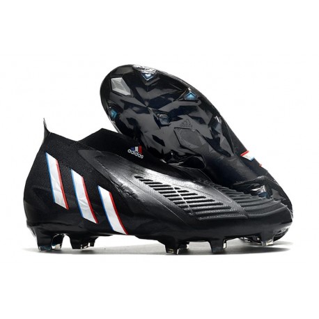 adidas Predator Edge+ FG Uomo Nero Core Bianco Rosso Vivido