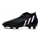 adidas Predator Edge+ FG Uomo Nero Core Bianco Rosso Vivido