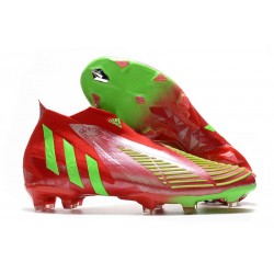 adidas Predator Edge+ FG Uomo Rosso Verde