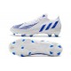 adidas Predator Edge.1 Low FG Bianco Hi Res Blu Bianco