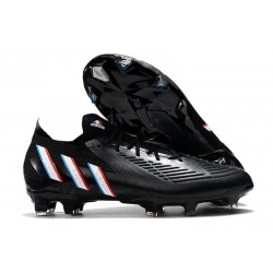 adidas Predator Edge.1 Low FG Nero Core Bianco Rosso Vivido