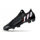 adidas Predator Edge.1 Low FG Nero Core Bianco Rosso Vivido