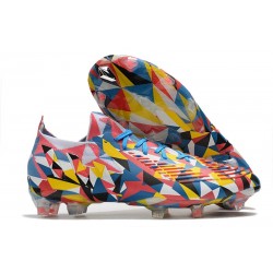 adidas Predator Edge.1 Low FG Geometric Blu Acceso Team Giallo Rosso Solare