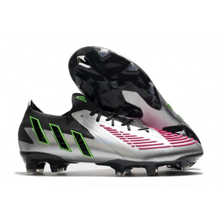 adidas Predator Edge.1 Low FG Argento Nero Rosa