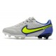 Nike Tiempo Legend 9 Elite FG Canguro Grigio Nebbia Volt Zaffiro