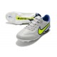 Nike Tiempo Legend 9 Elite FG Canguro Grigio Nebbia Volt Zaffiro