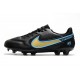 Nike Tiempo Legend 9 Elite FG Canguro Nero Oro Blu