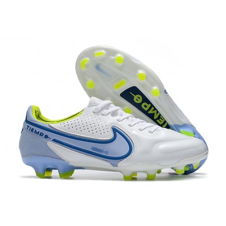 Nike Tiempo Legend 9 Elite FG Canguro Bianco Blu