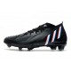 Scarpa adidas Predator Edge.1 FG Nero Core Bianco Rosso Vivido