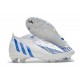 Scarpa adidas Predator Edge.1 FG Bianco Hi Res Blu