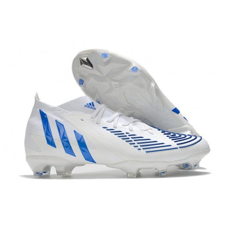 Scarpa adidas Predator Edge.1 FG Bianco Hi Res Blu