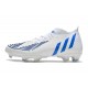 Scarpa adidas Predator Edge.1 FG Bianco Hi Res Blu