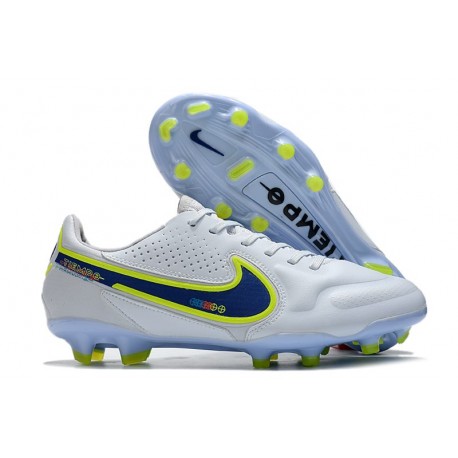 Nike Tiempo Legend 9 Elite FG Canguro Bianco Blu