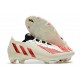 adidas Predator Edge.1 Low FG Bianco Off Rosso Vivido Oro Metallico