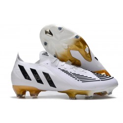 adidas Predator Edge.1 Low FG Bianco Nero Oro