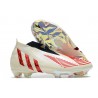 adidas Predator Edge+ FG Uomo Bianco Off Rosso Vivido Oro Metallico