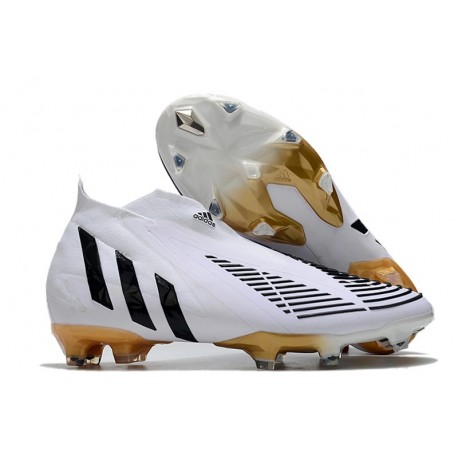 adidas Predator Edge+ FG Uomo Bianco Oro Nero