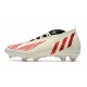 Scarpa adidas Predator Edge.1 FG Bianco Off Rosso Vivido Oro Metallico