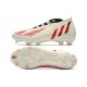 Scarpa adidas Predator Edge.1 FG Bianco Off Rosso Vivido Oro Metallico